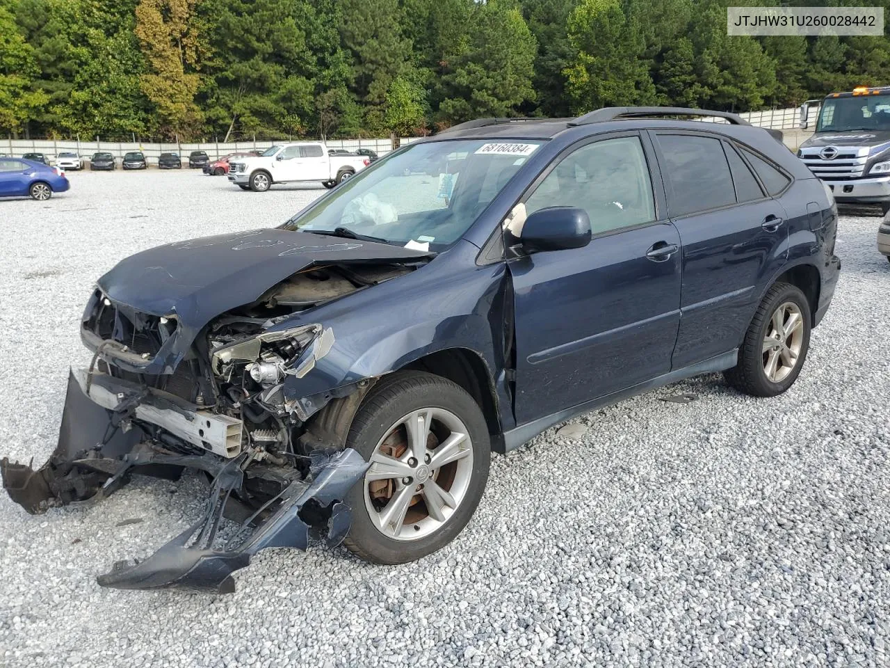 2006 Lexus Rx 400 VIN: JTJHW31U260028442 Lot: 68160384