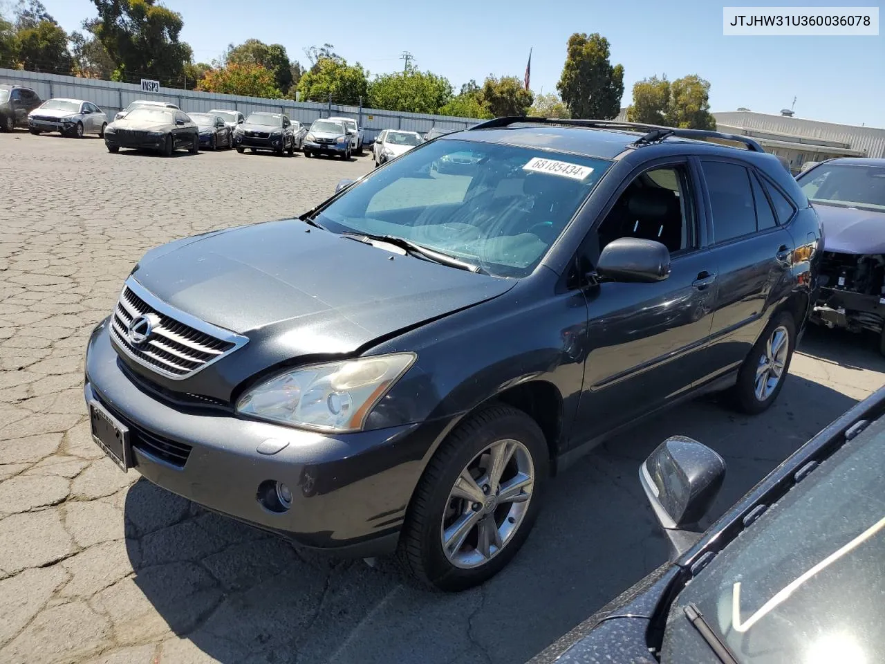 2006 Lexus Rx 400 VIN: JTJHW31U360036078 Lot: 68185434