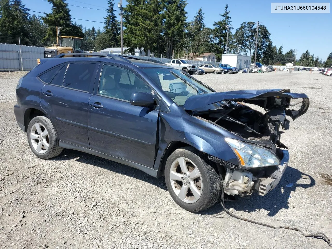 2006 Lexus Rx 330 VIN: JTJHA31U660104548 Lot: 69701474