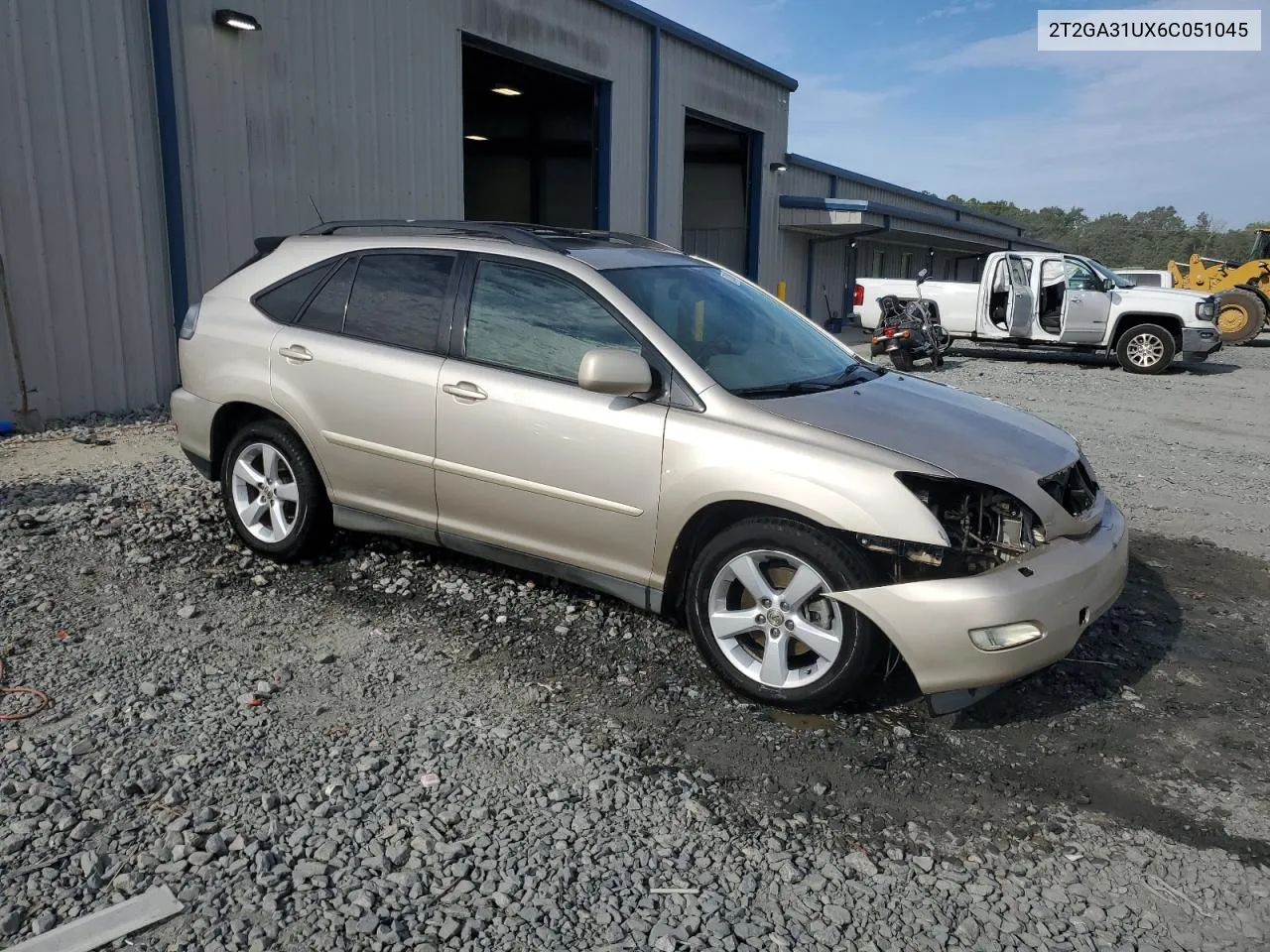 2006 Lexus Rx 330 VIN: 2T2GA31UX6C051045 Lot: 70249944