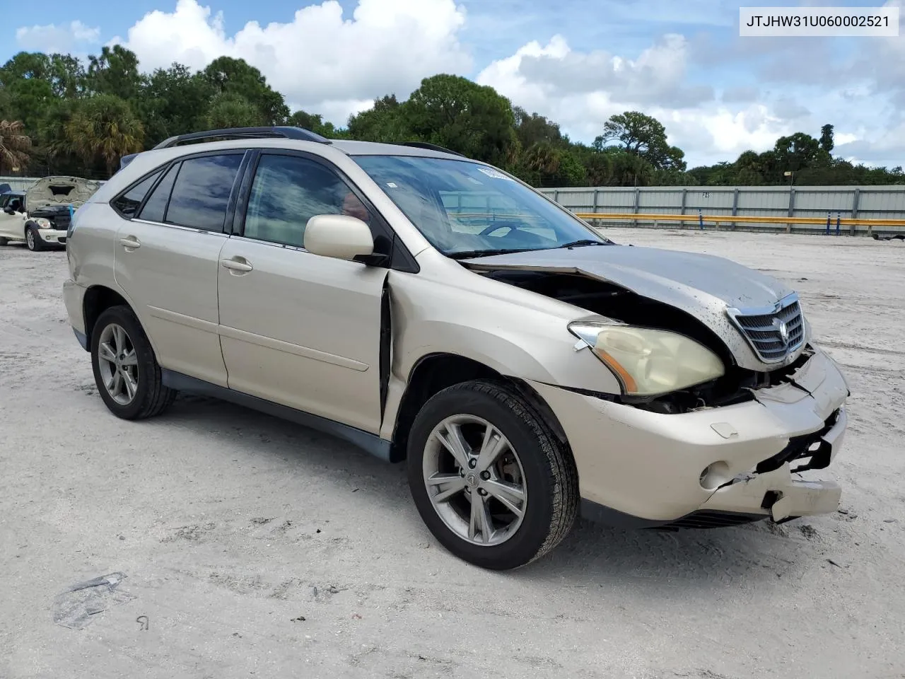 JTJHW31U060002521 2006 Lexus Rx 400