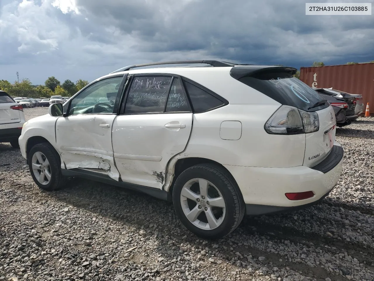 2006 Lexus Rx 330 VIN: 2T2HA31U26C103885 Lot: 71109594