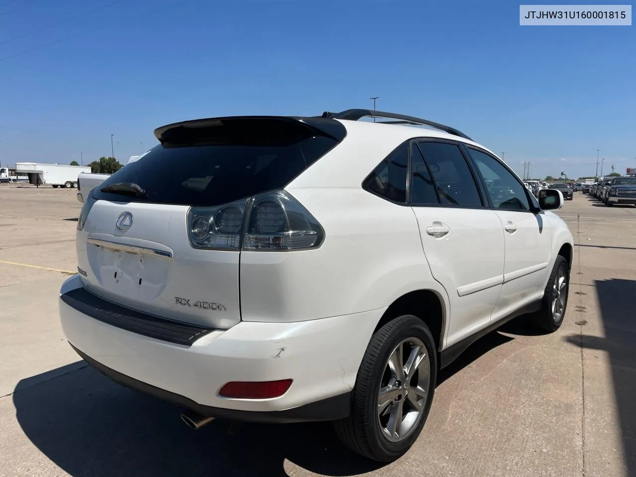 2006 Lexus Rx 400 VIN: JTJHW31U160001815 Lot: 71618154