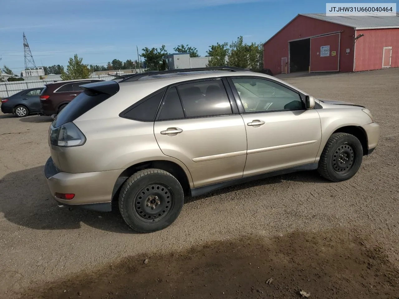 2006 Lexus Rx 400 VIN: JTJHW31U660040464 Lot: 72929664