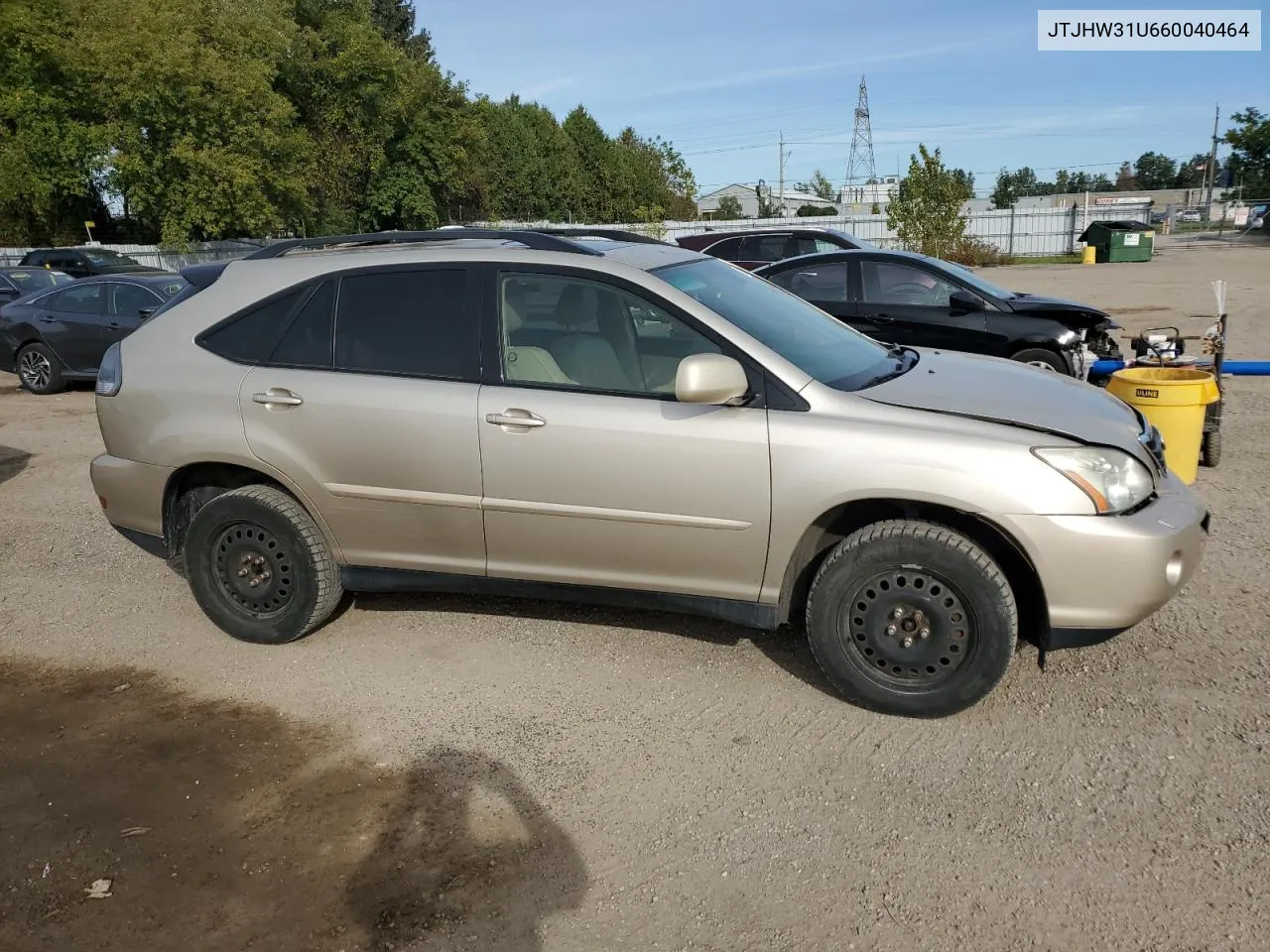 2006 Lexus Rx 400 VIN: JTJHW31U660040464 Lot: 72929664