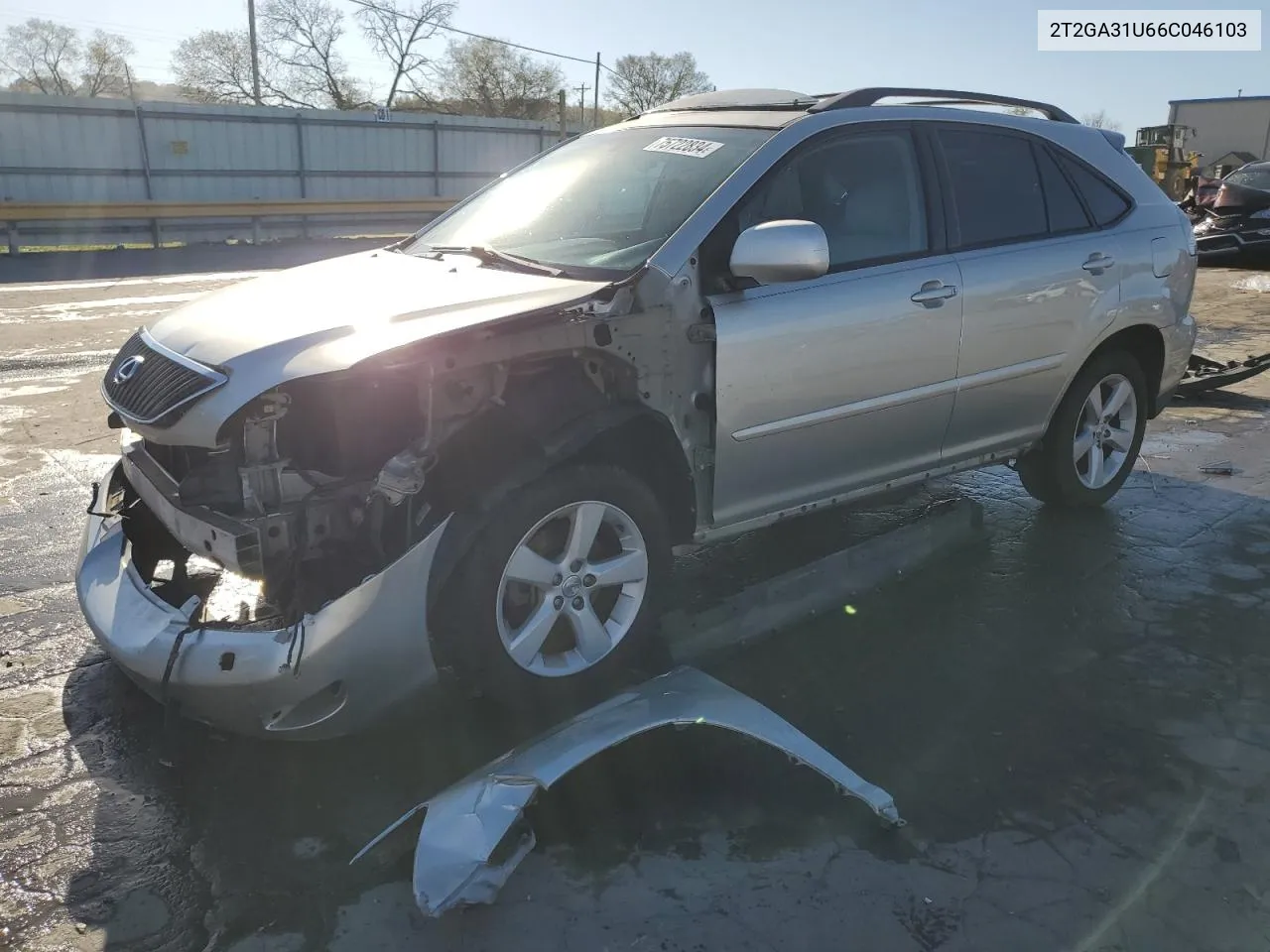 2006 Lexus Rx 330 VIN: 2T2GA31U66C046103 Lot: 75722834