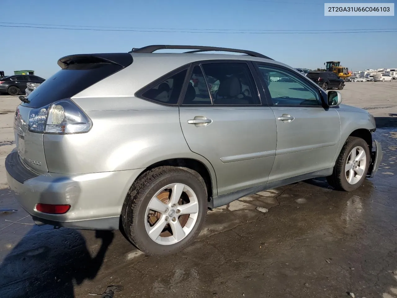 2006 Lexus Rx 330 VIN: 2T2GA31U66C046103 Lot: 75722834