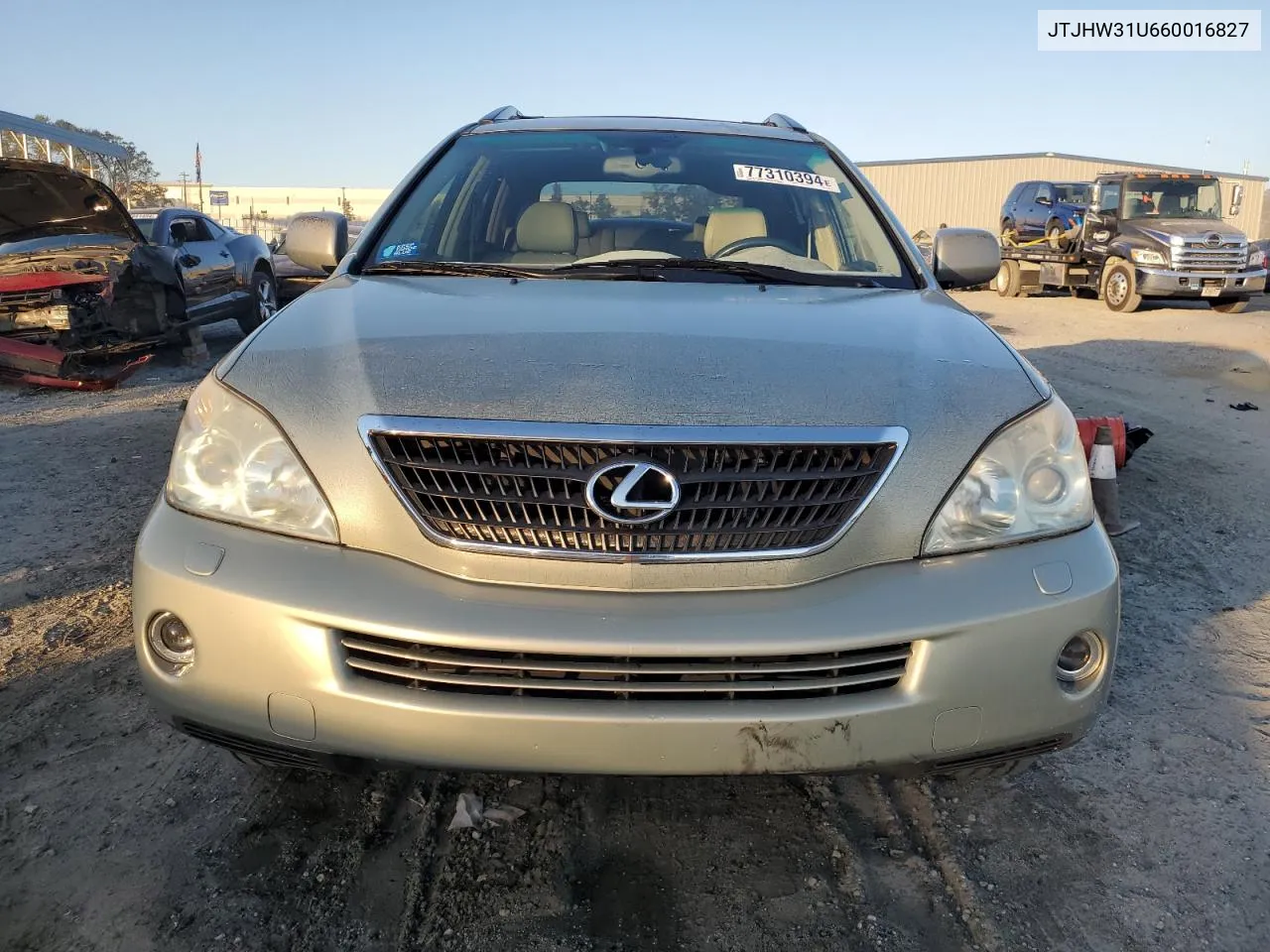 2006 Lexus Rx 400 VIN: JTJHW31U660016827 Lot: 77310394