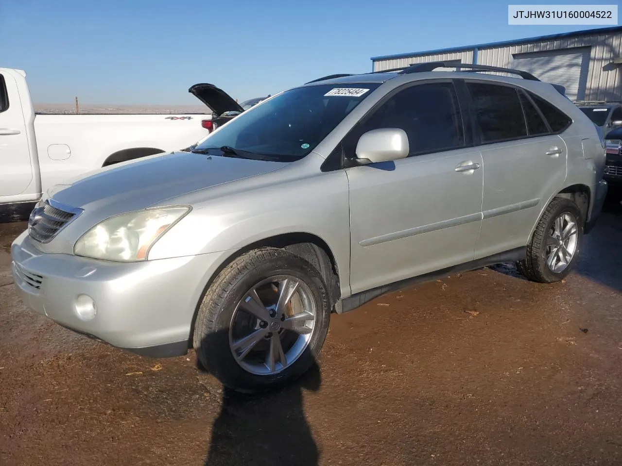 2006 Lexus Rx 400 VIN: JTJHW31U160004522 Lot: 78225484