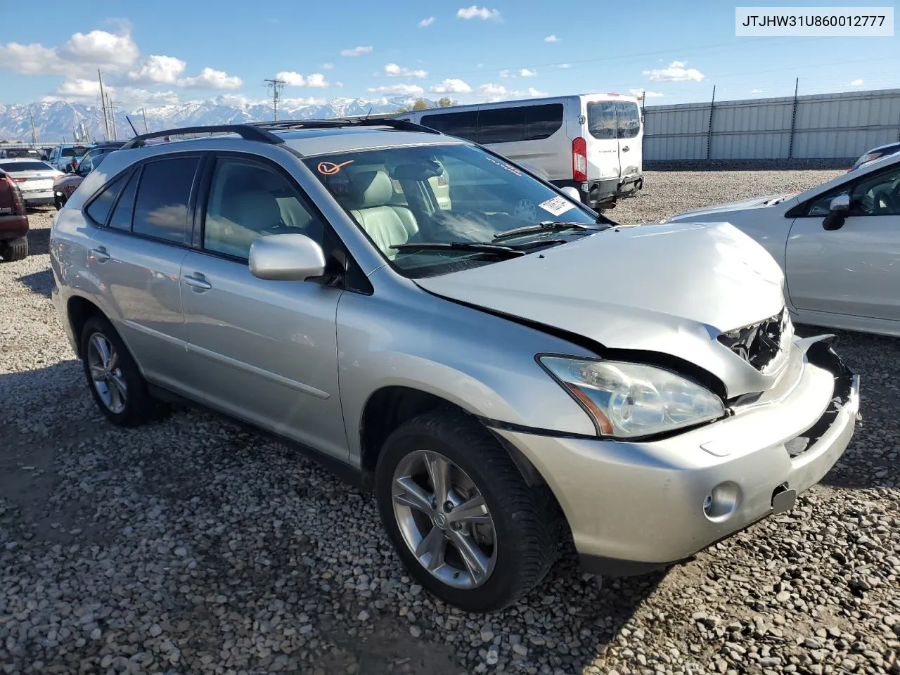 2006 Lexus Rx 400 VIN: JTJHW31U860012777 Lot: 78857544