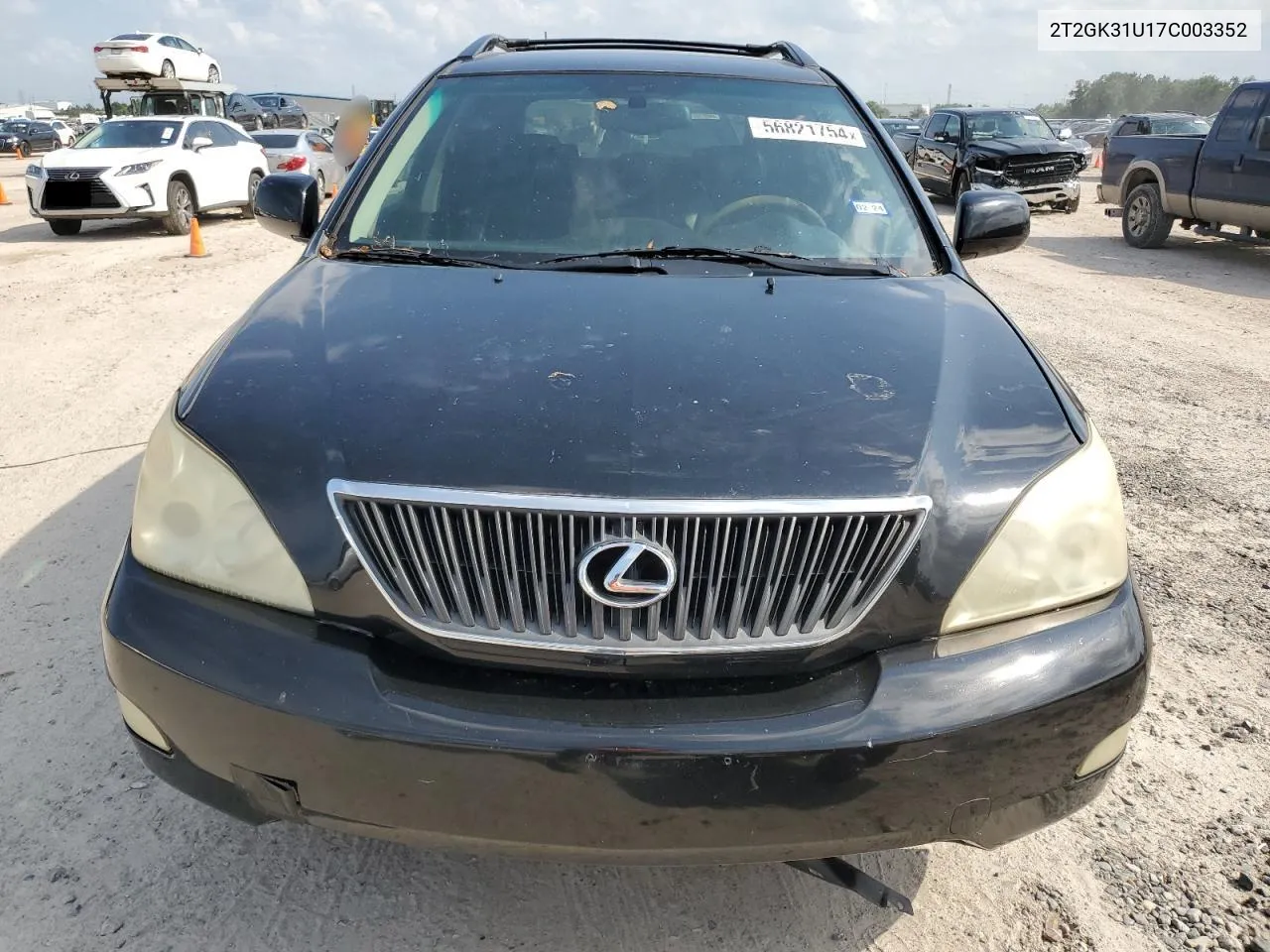 2007 Lexus Rx 350 VIN: 2T2GK31U17C003352 Lot: 56821754