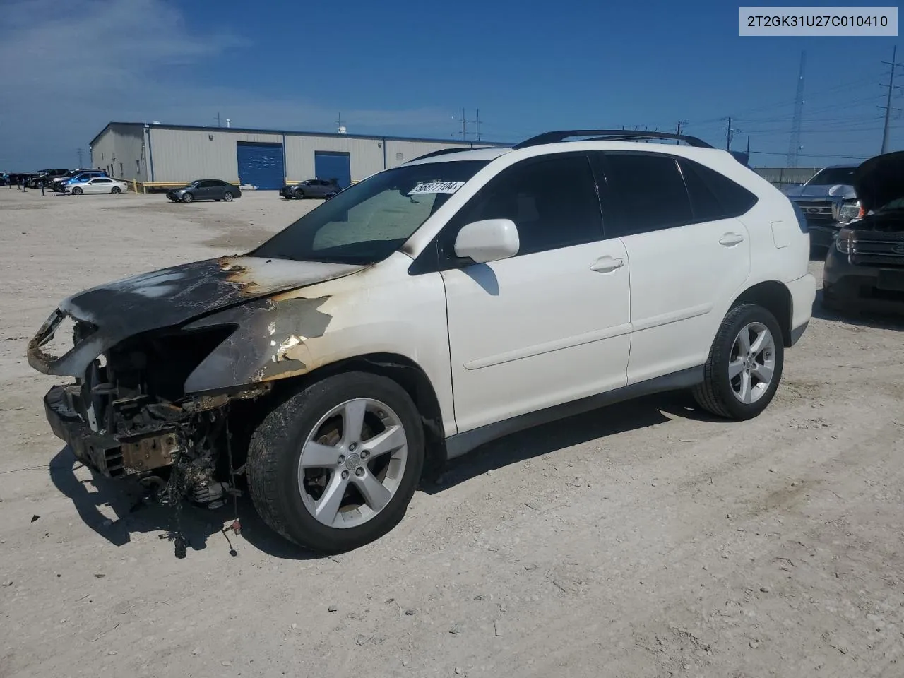 2007 Lexus Rx 350 VIN: 2T2GK31U27C010410 Lot: 56877104