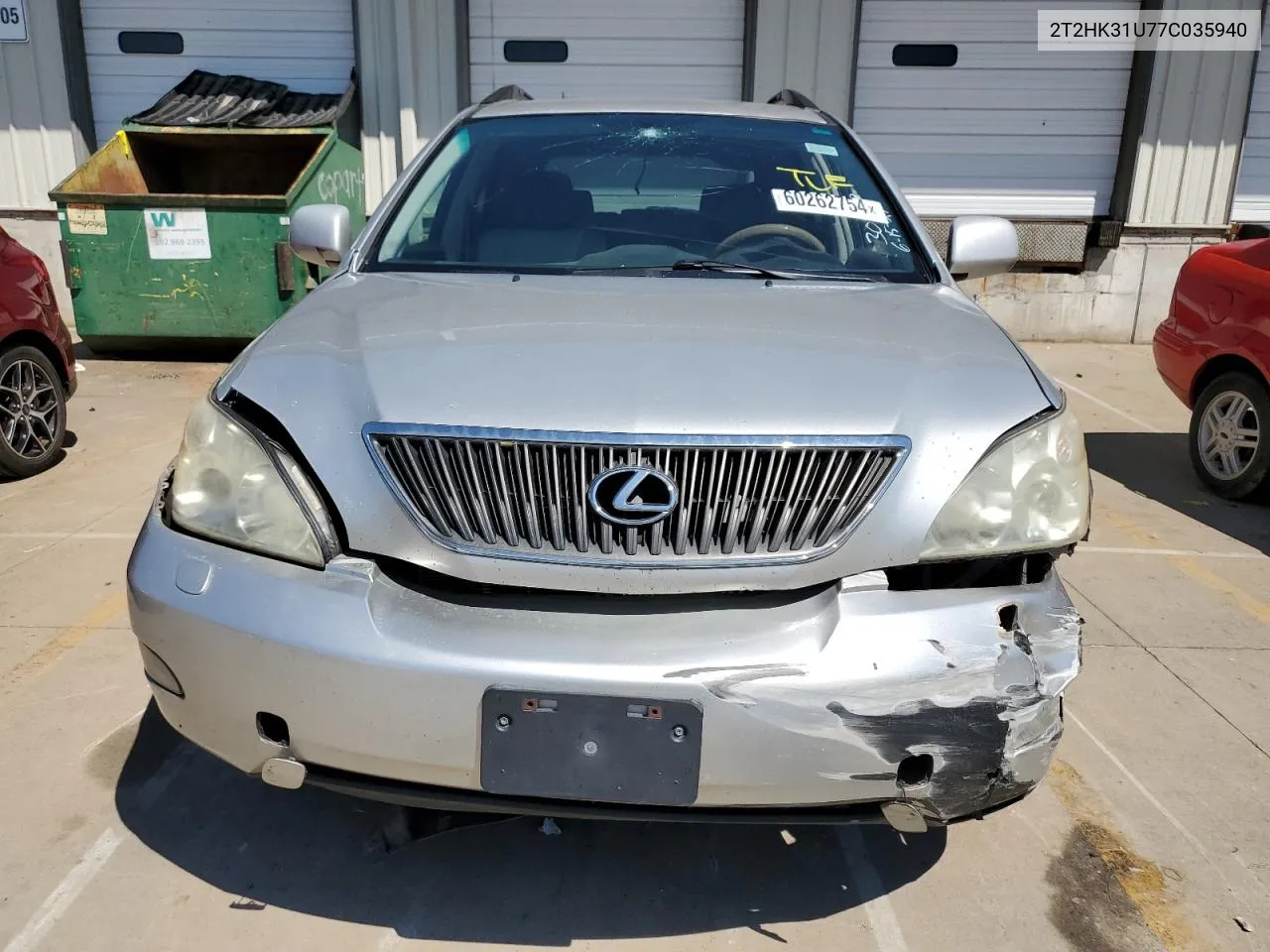 2007 Lexus Rx 350 VIN: 2T2HK31U77C035940 Lot: 60262754