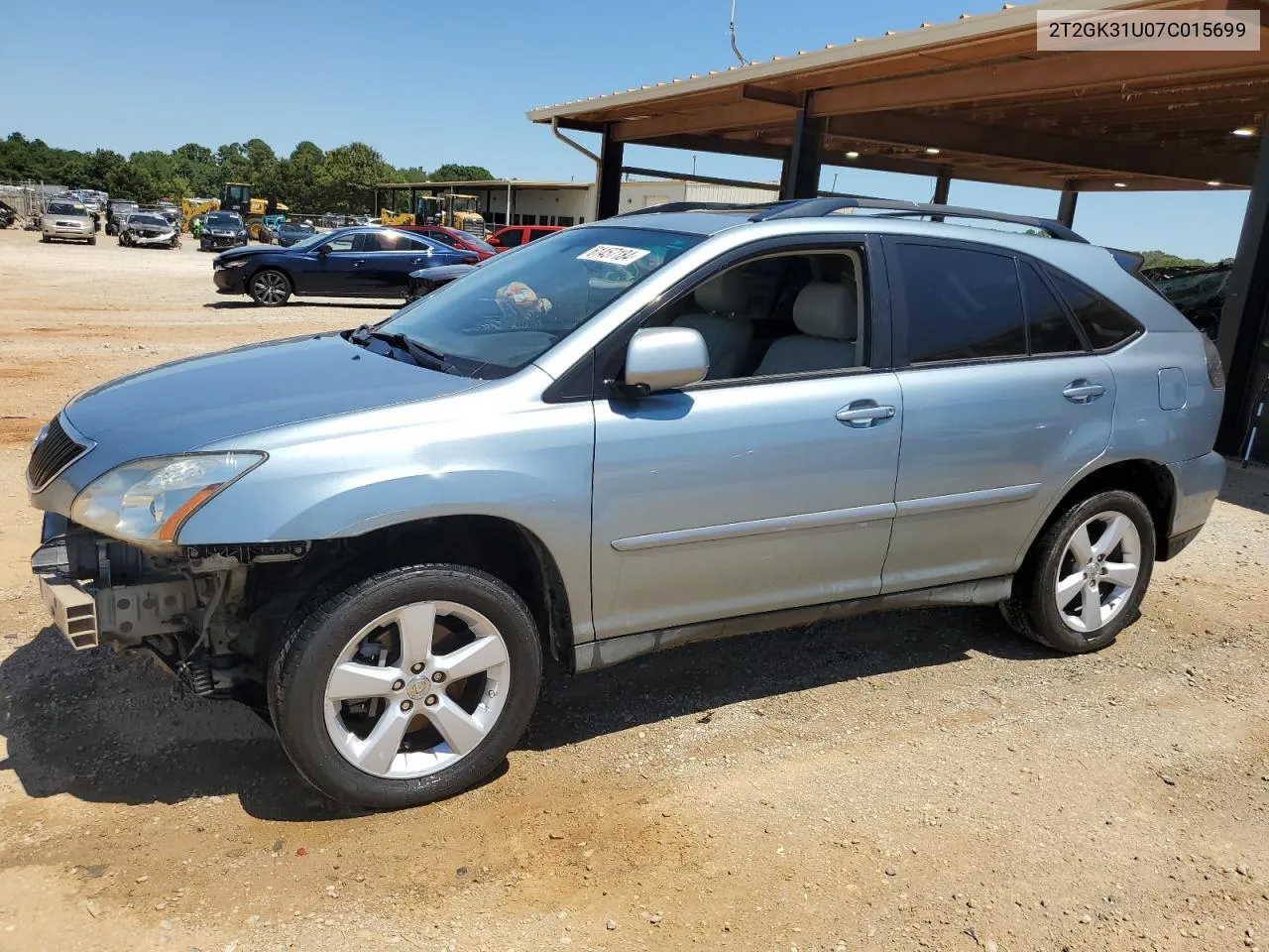 2007 Lexus Rx 350 VIN: 2T2GK31U07C015699 Lot: 61457184