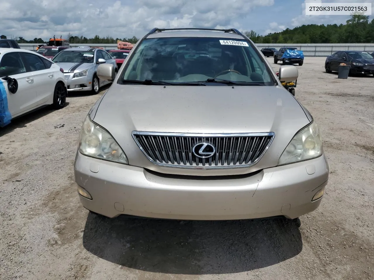 2007 Lexus Rx 350 VIN: 2T2GK31U57C021563 Lot: 64120994