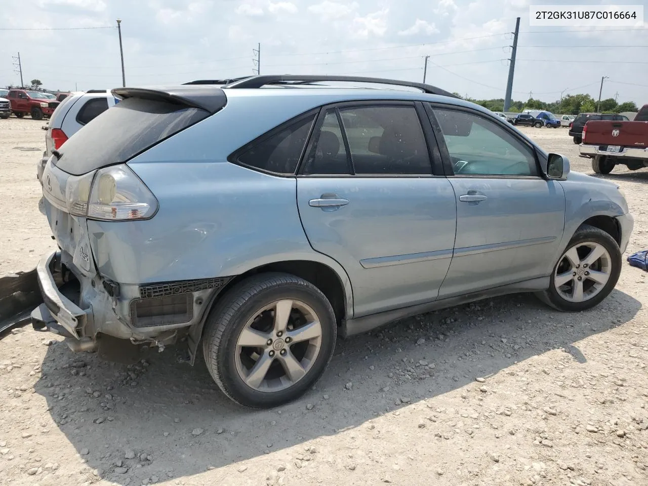 2007 Lexus Rx 350 VIN: 2T2GK31U87C016664 Lot: 66750474