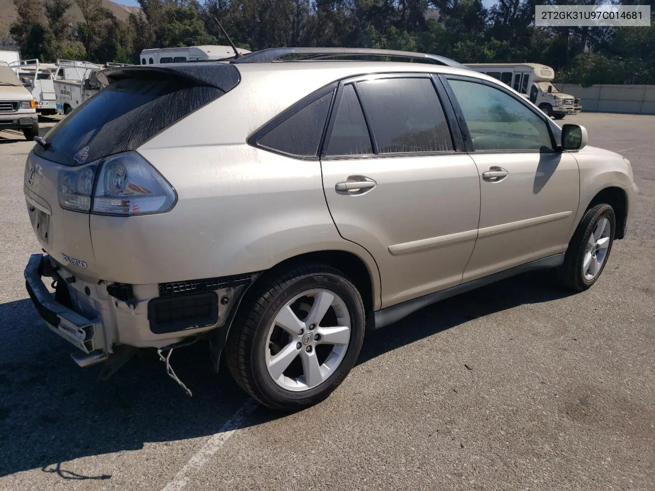 2007 Lexus Rx 350 VIN: 2T2GK31U97C014681 Lot: 68030074