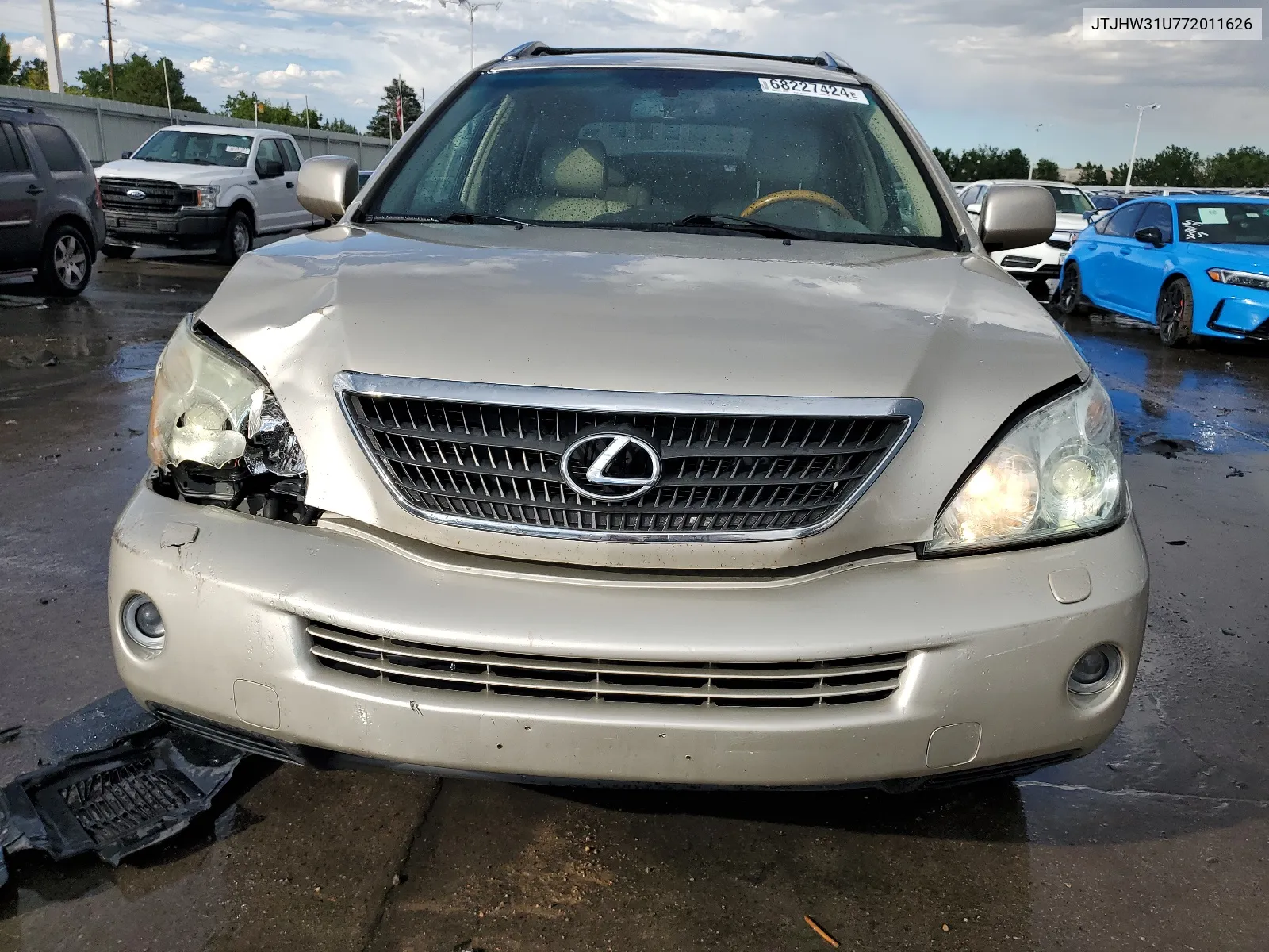 2007 Lexus Rx 400H VIN: JTJHW31U772011626 Lot: 68227424