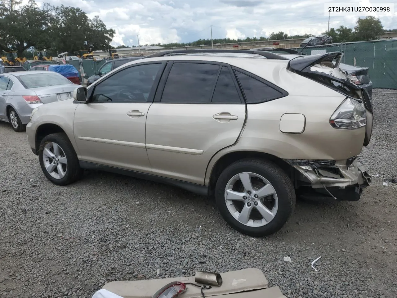 2007 Lexus Rx 350 VIN: 2T2HK31U27C030998 Lot: 69089004