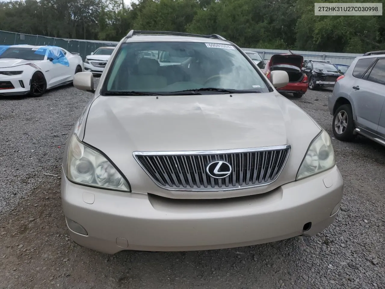 2007 Lexus Rx 350 VIN: 2T2HK31U27C030998 Lot: 69089004