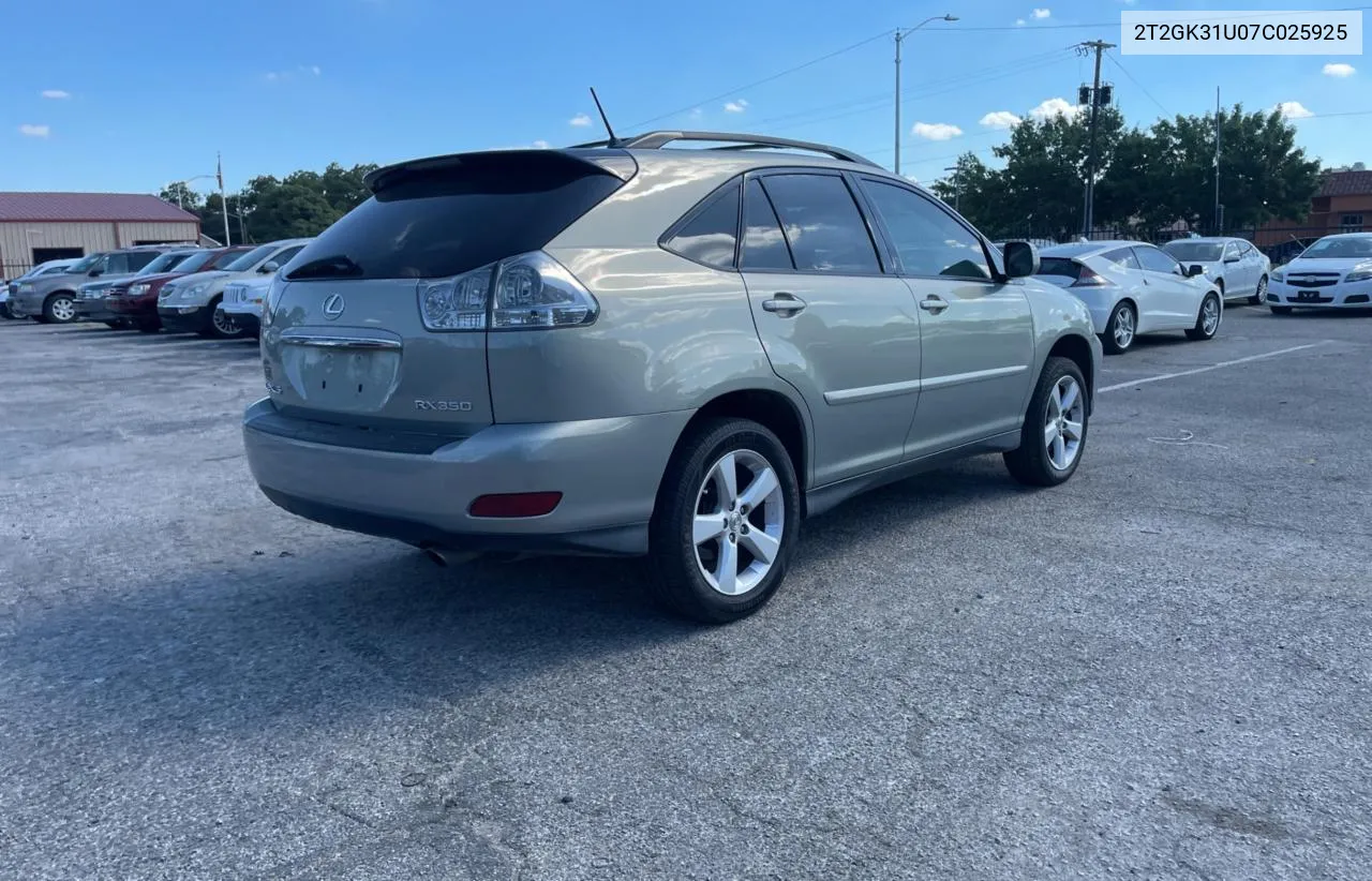 2T2GK31U07C025925 2007 Lexus Rx 350