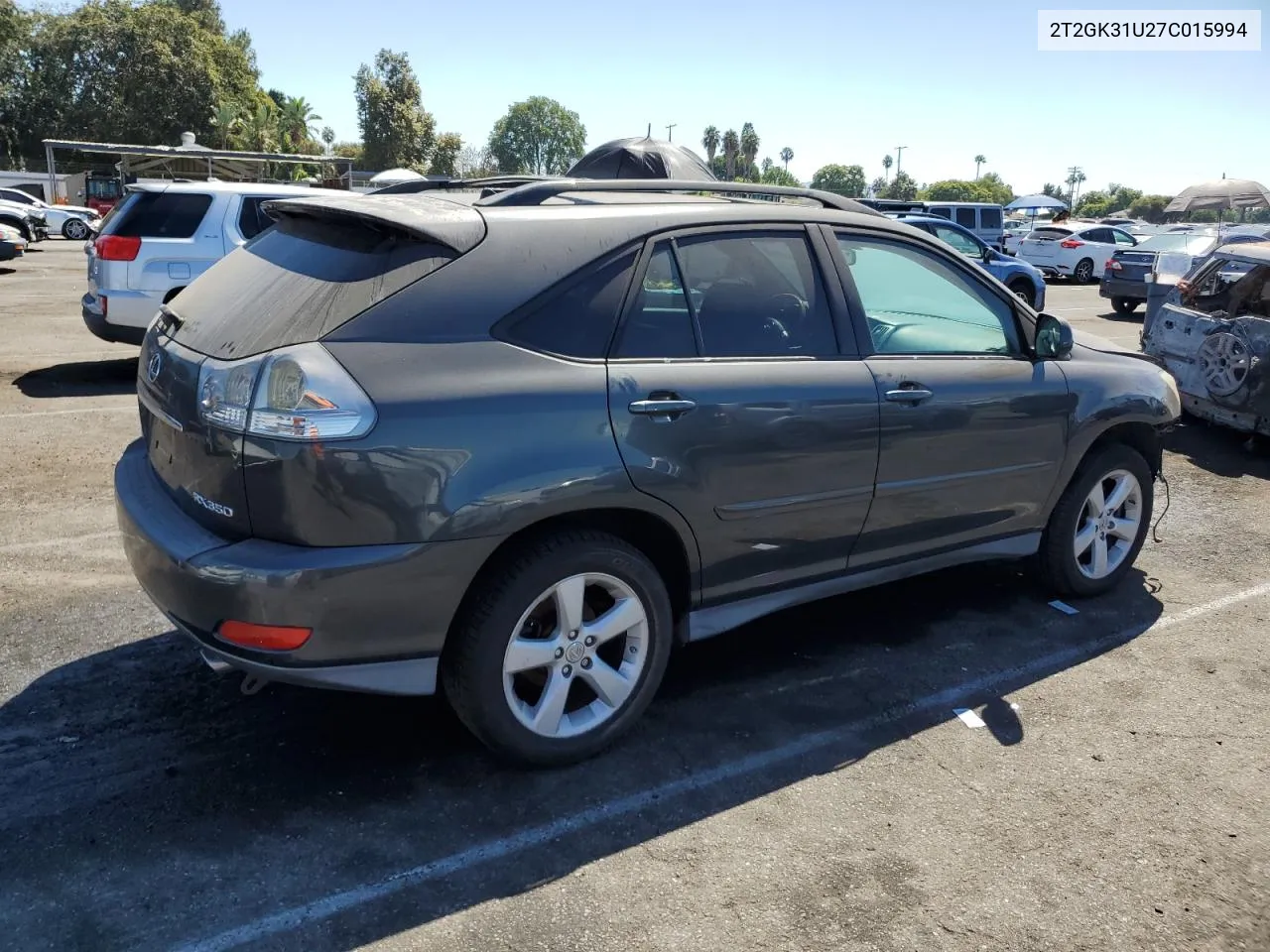 2007 Lexus Rx 350 VIN: 2T2GK31U27C015994 Lot: 69527424