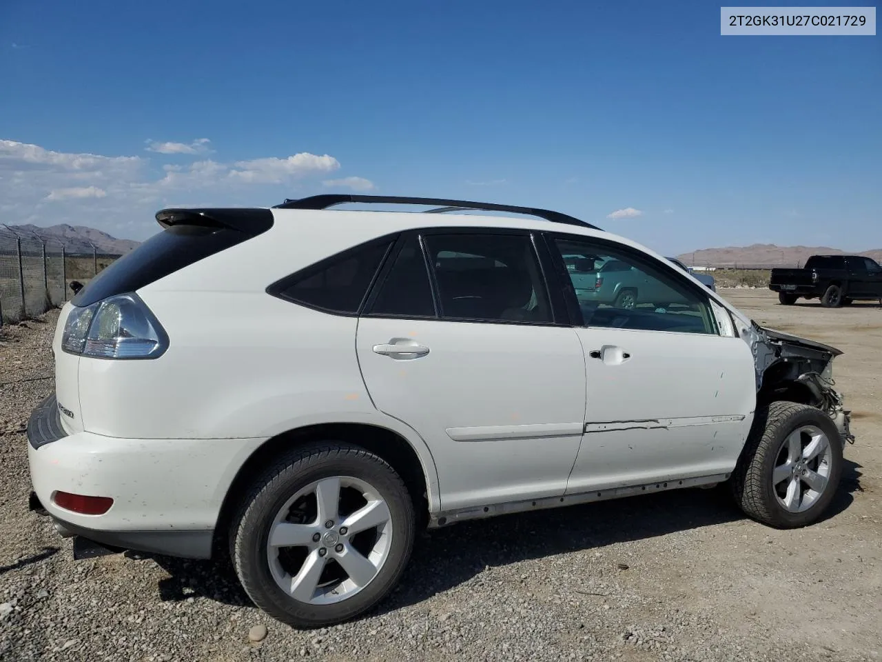 2007 Lexus Rx 350 VIN: 2T2GK31U27C021729 Lot: 69891194