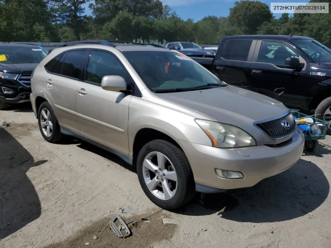 2007 Lexus Rx 350 VIN: 2T2HK31U07C028134 Lot: 70032714