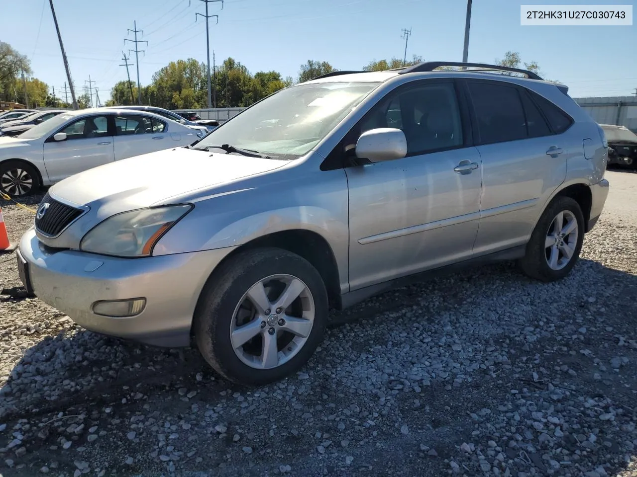 2007 Lexus Rx 350 VIN: 2T2HK31U27C030743 Lot: 70449304