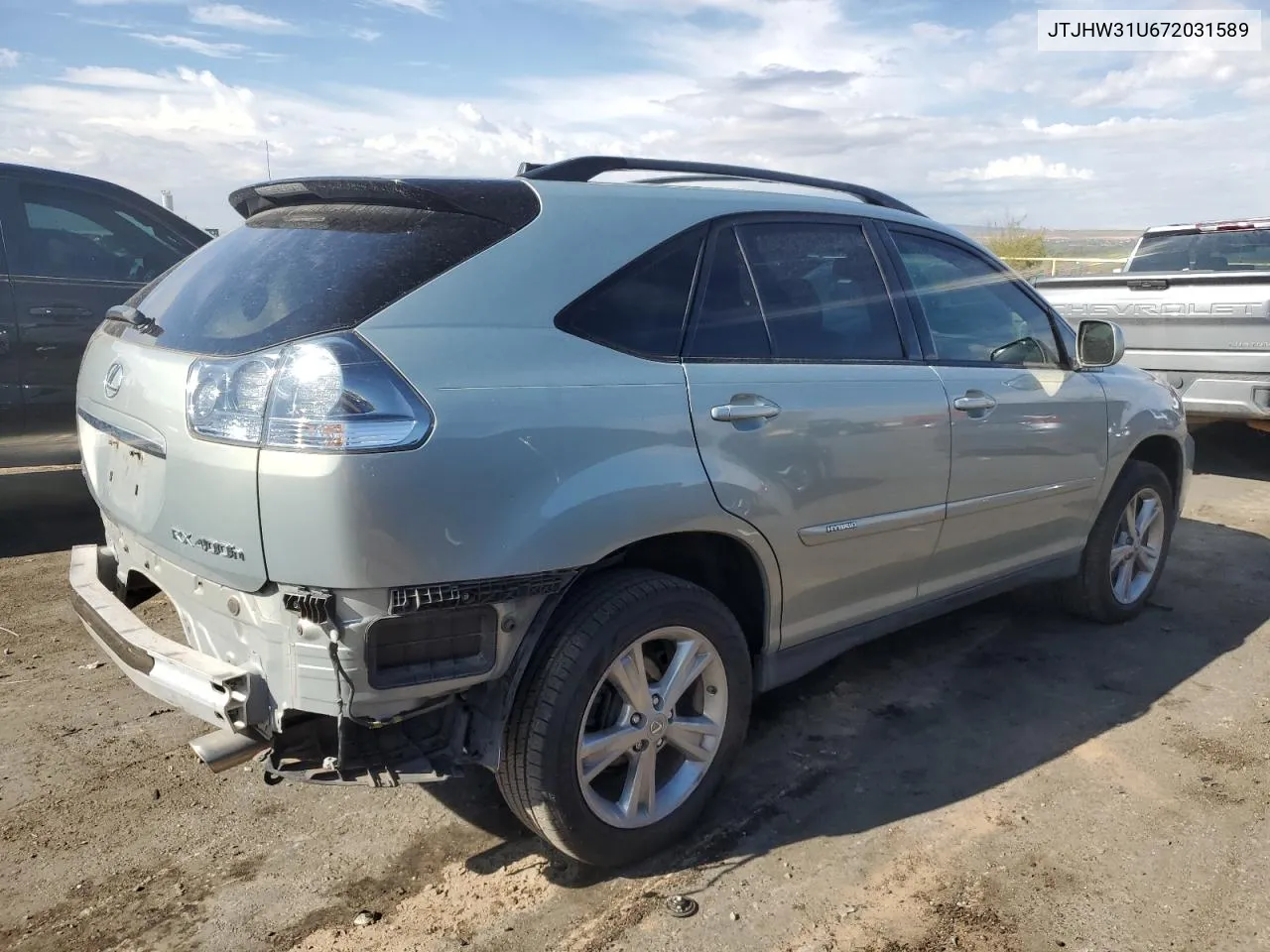 2007 Lexus Rx 400H VIN: JTJHW31U672031589 Lot: 70692754