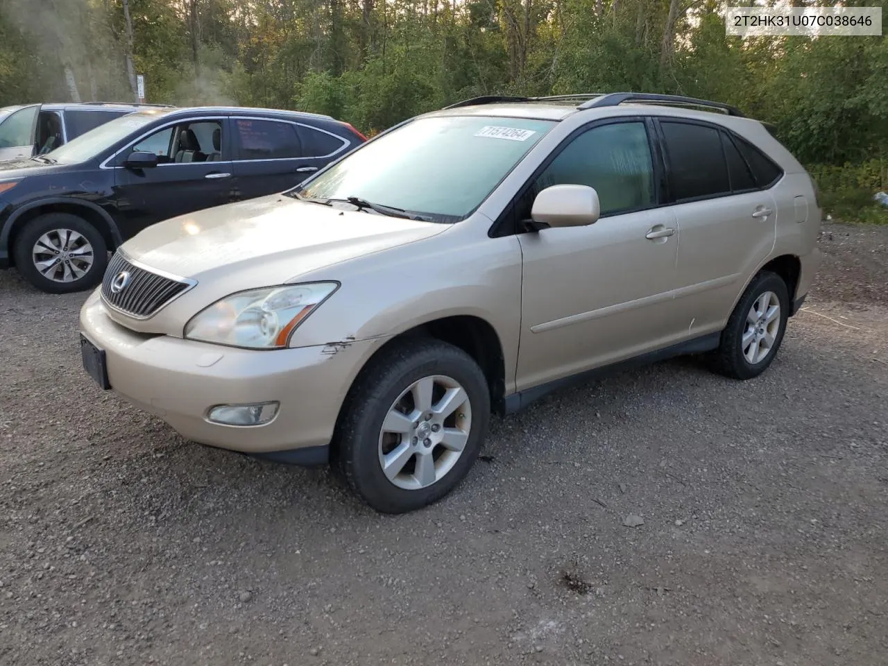 2007 Lexus Rx 350 VIN: 2T2HK31U07C038646 Lot: 71574264