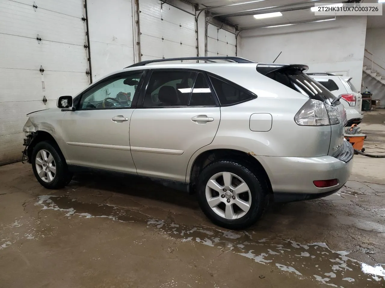 2007 Lexus Rx 350 VIN: 2T2HK31UX7C003726 Lot: 71665164