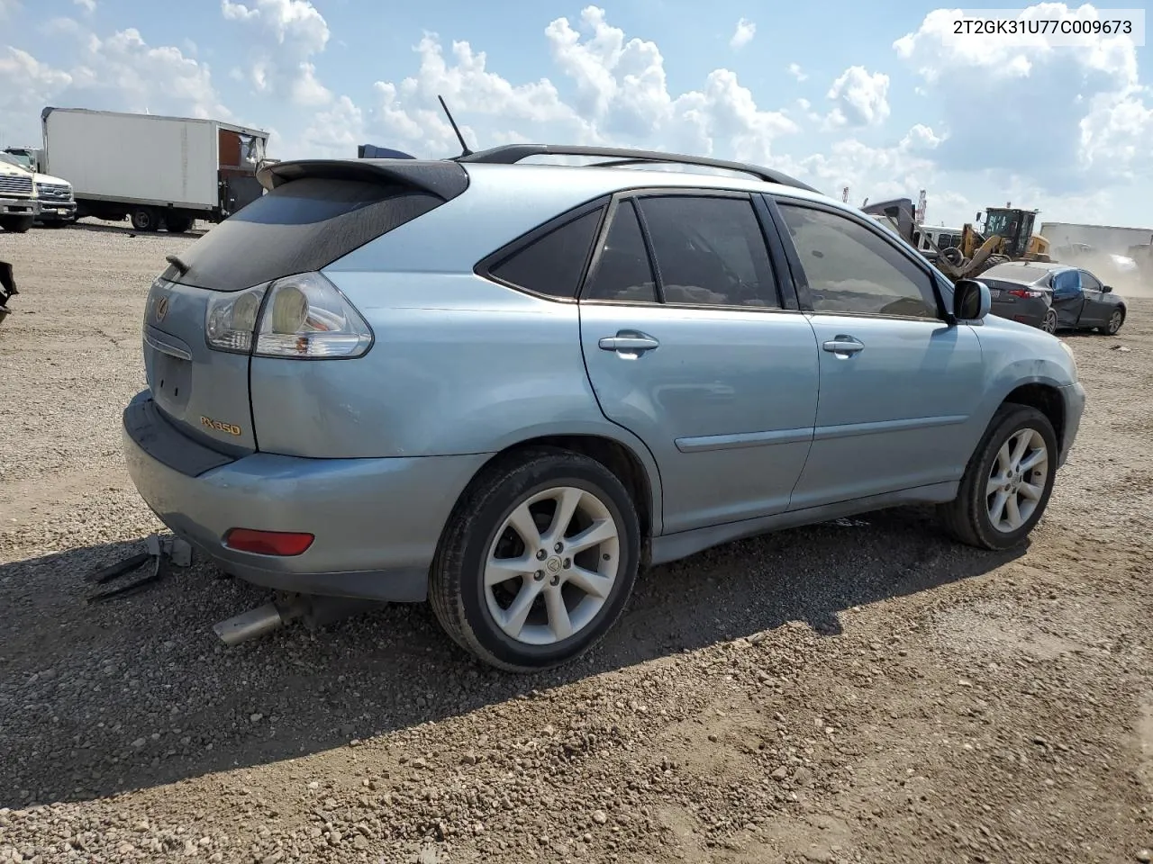 2007 Lexus Rx 350 VIN: 2T2GK31U77C009673 Lot: 72739344