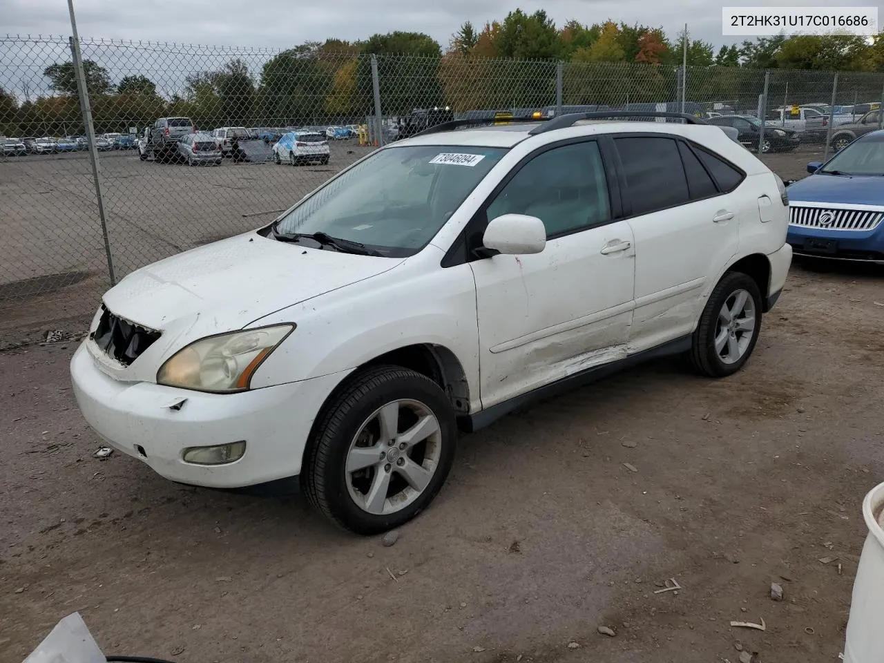 2007 Lexus Rx 350 VIN: 2T2HK31U17C016686 Lot: 73046094