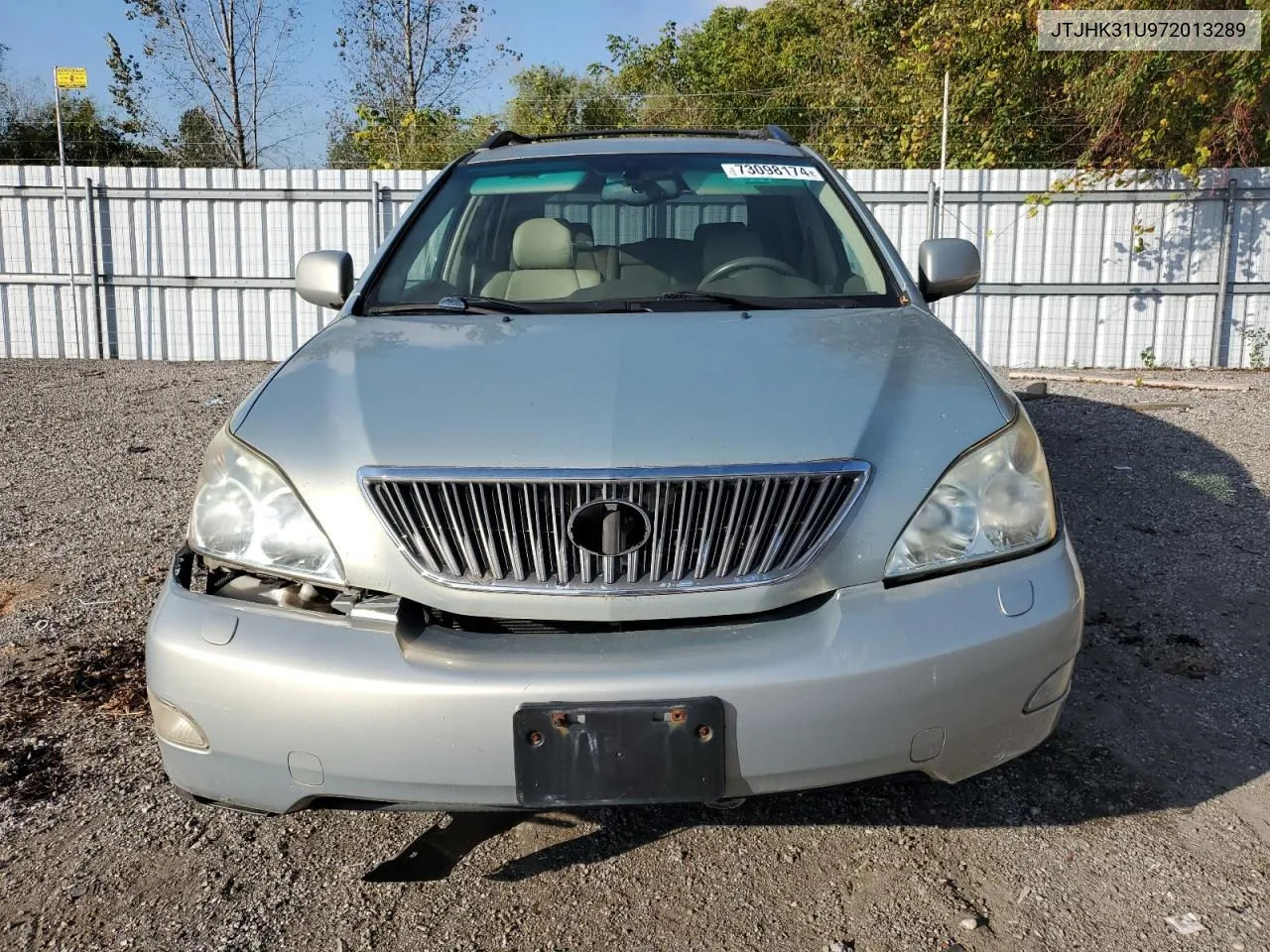 2007 Lexus Rx 350 VIN: JTJHK31U972013289 Lot: 73098174