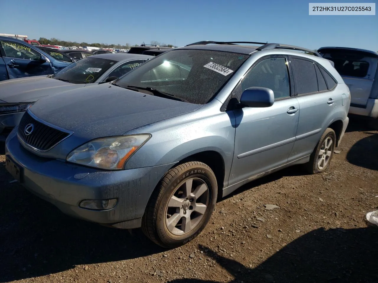 2007 Lexus Rx 350 VIN: 2T2HK31U27C025543 Lot: 73832584