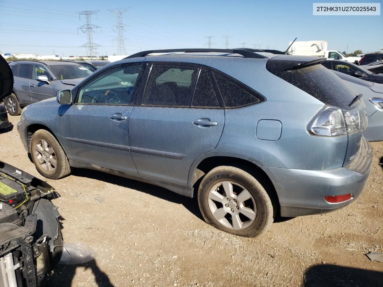 2007 Lexus Rx 350 VIN: 2T2HK31U27C025543 Lot: 73832584