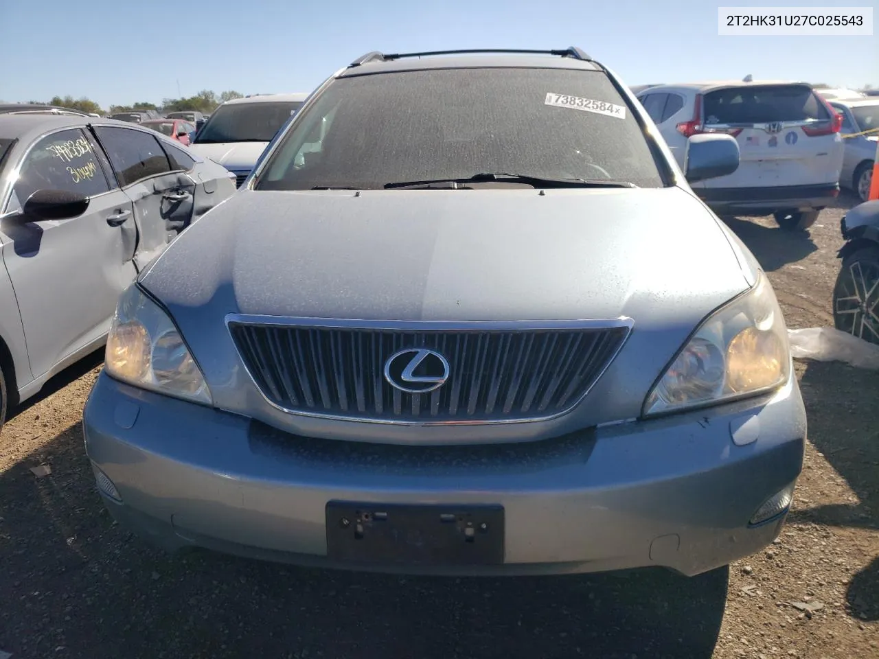 2007 Lexus Rx 350 VIN: 2T2HK31U27C025543 Lot: 73832584