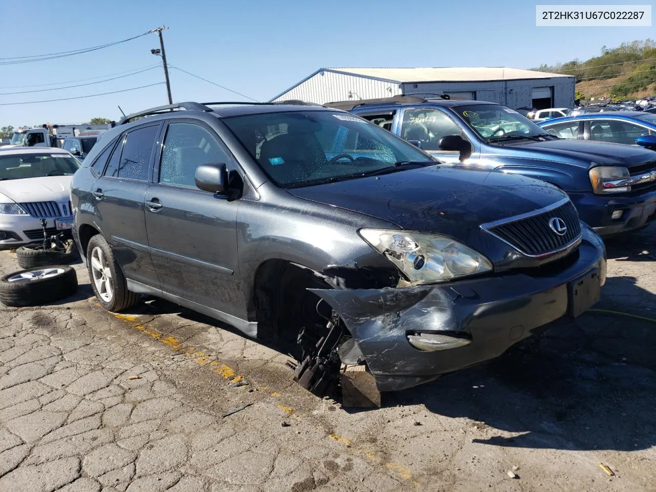 2007 Lexus Rx 350 VIN: 2T2HK31U67C022287 Lot: 74030814