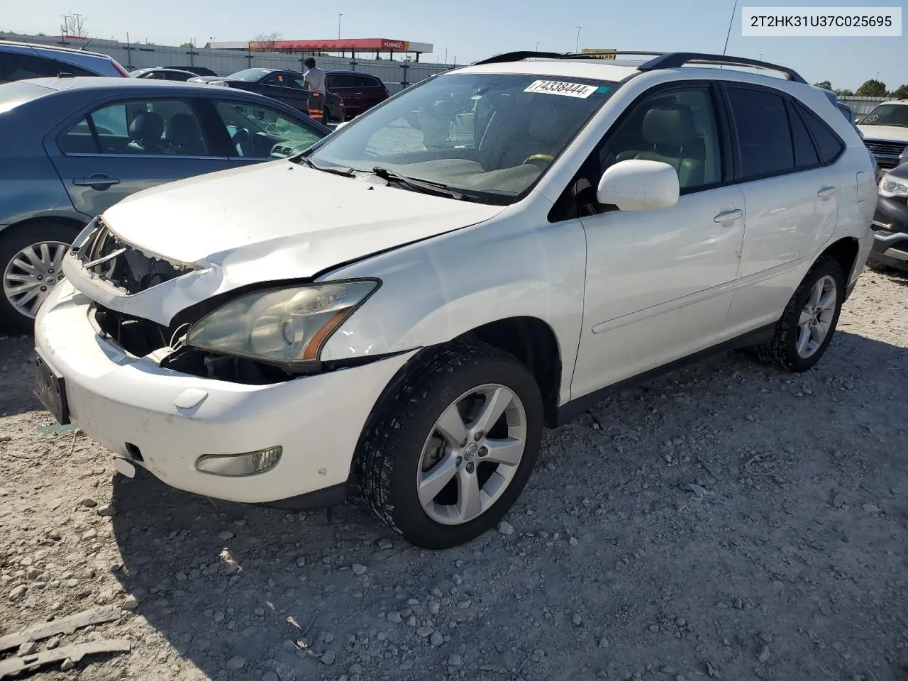 2007 Lexus Rx 350 VIN: 2T2HK31U37C025695 Lot: 74338444