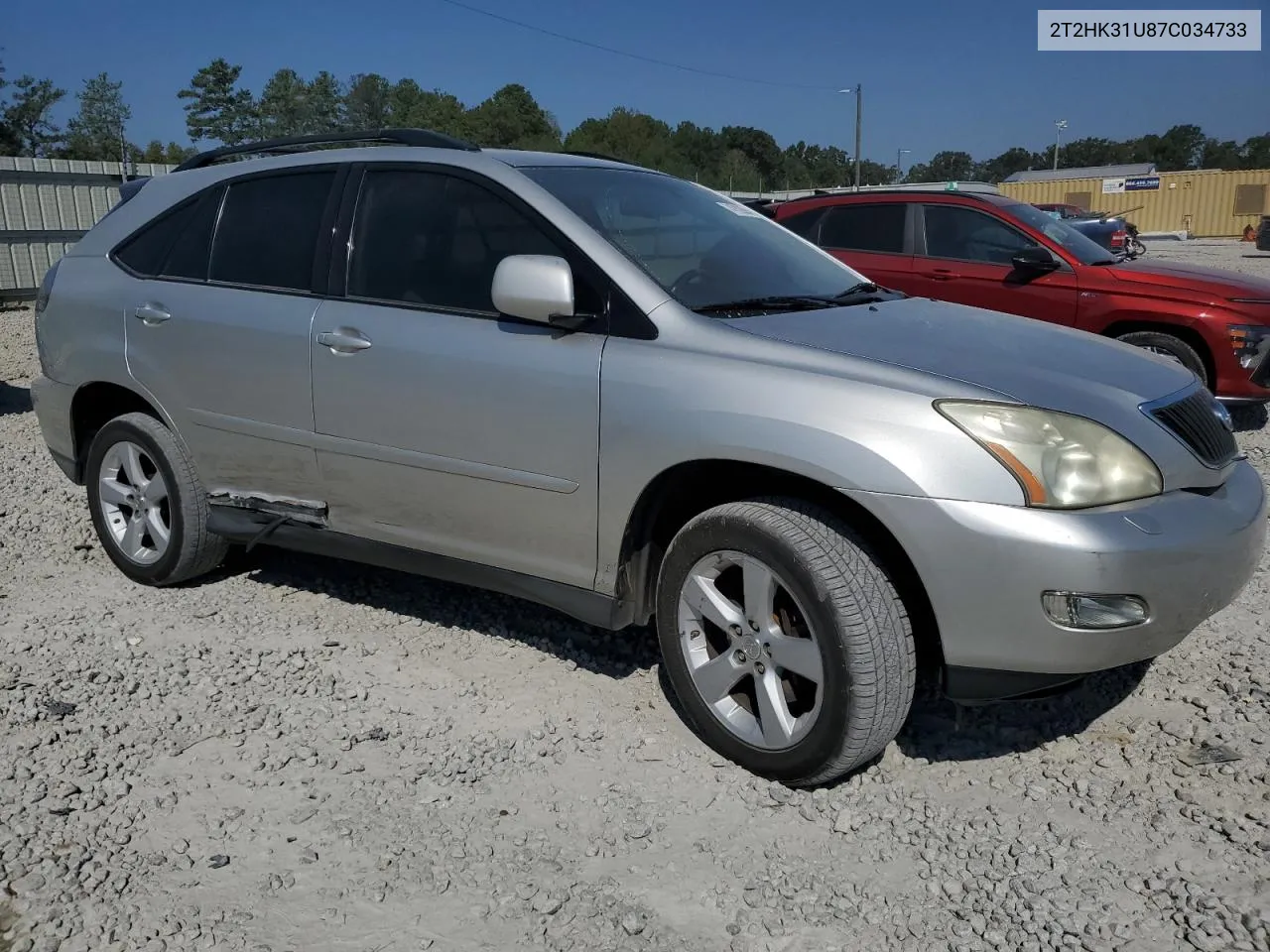 2007 Lexus Rx 350 VIN: 2T2HK31U87C034733 Lot: 74782694