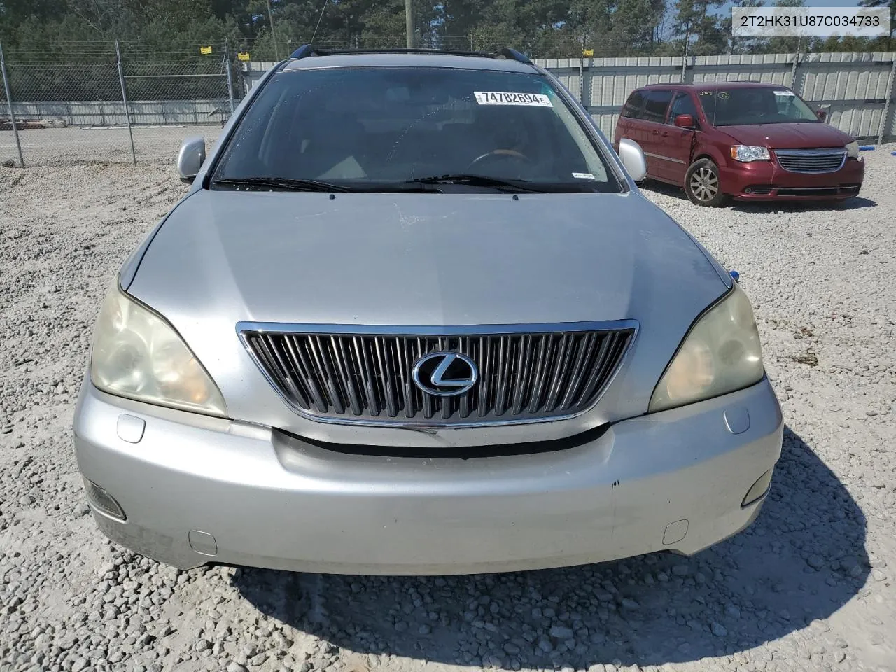 2007 Lexus Rx 350 VIN: 2T2HK31U87C034733 Lot: 74782694