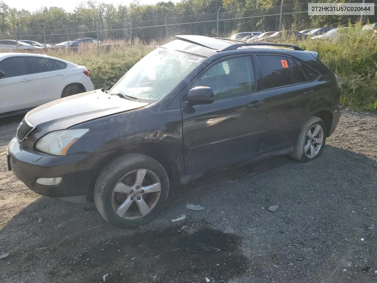 2007 Lexus Rx 350 VIN: 2T2HK31U57C020644 Lot: 75126444