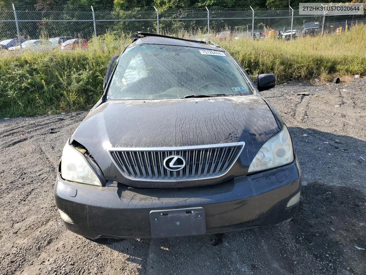 2007 Lexus Rx 350 VIN: 2T2HK31U57C020644 Lot: 75126444