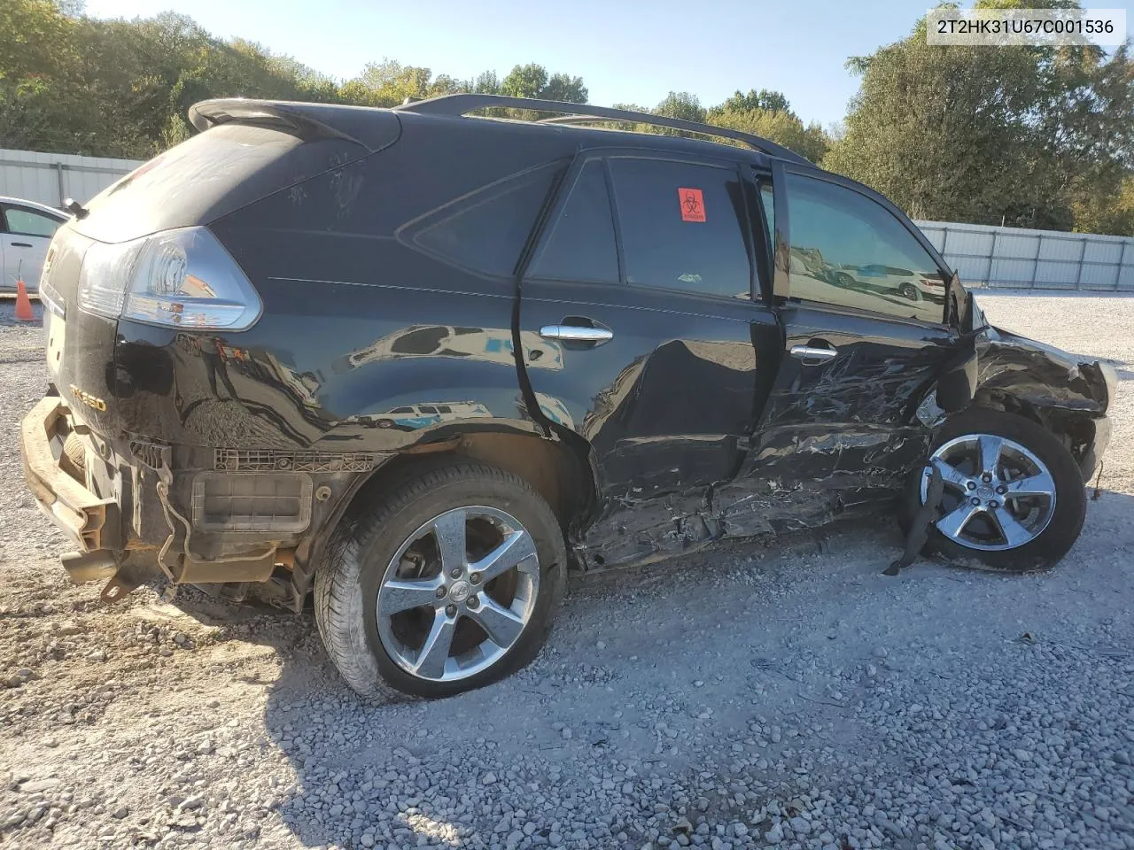 2007 Lexus Rx 350 VIN: 2T2HK31U67C001536 Lot: 75193094