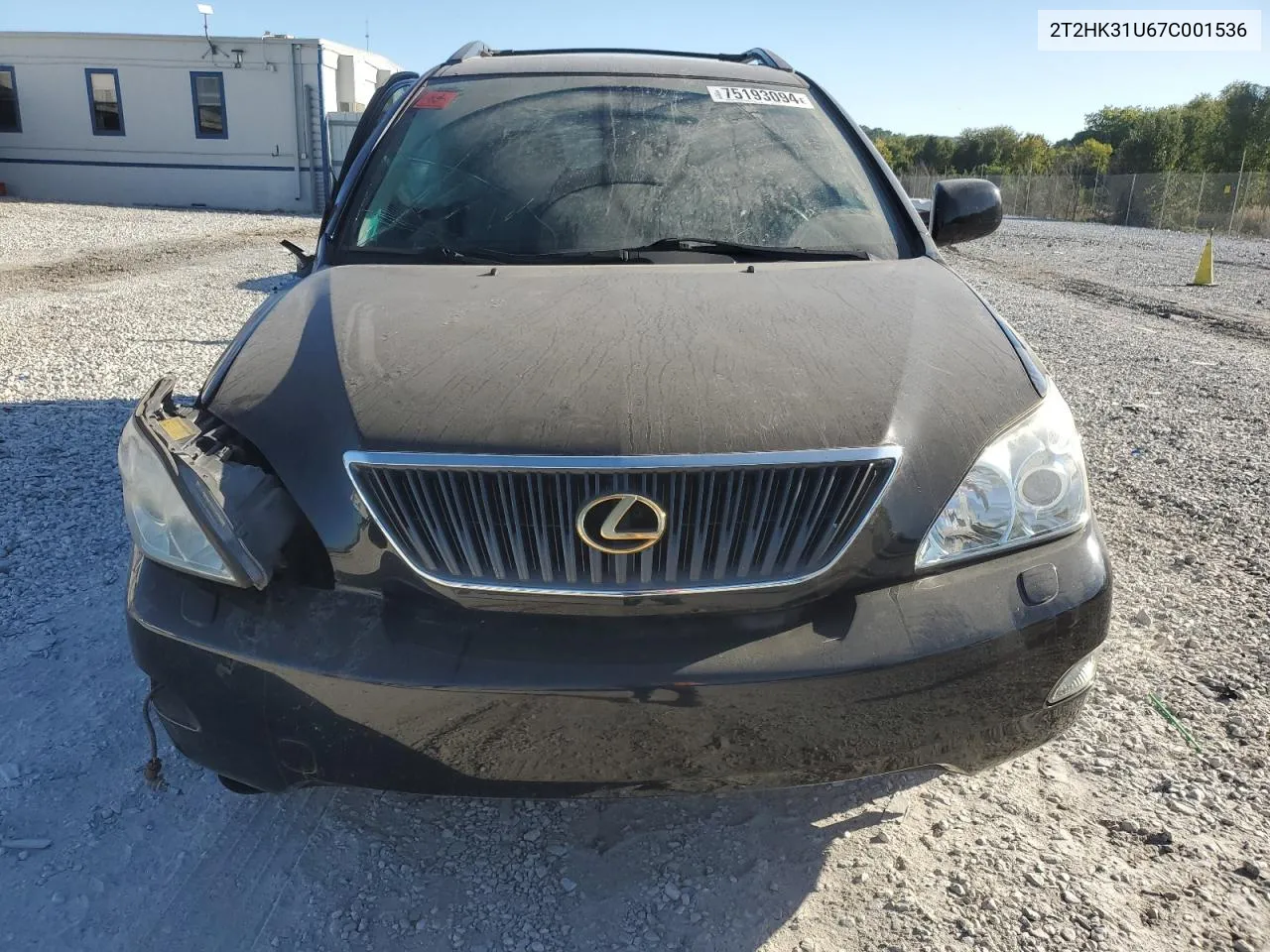 2007 Lexus Rx 350 VIN: 2T2HK31U67C001536 Lot: 75193094