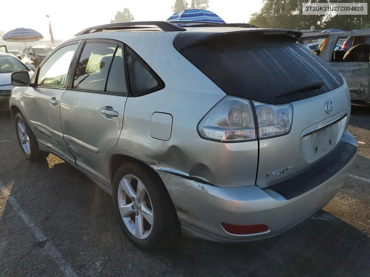 2007 Lexus Rx 350 VIN: 2T2GK31U27C004820 Lot: 75221554