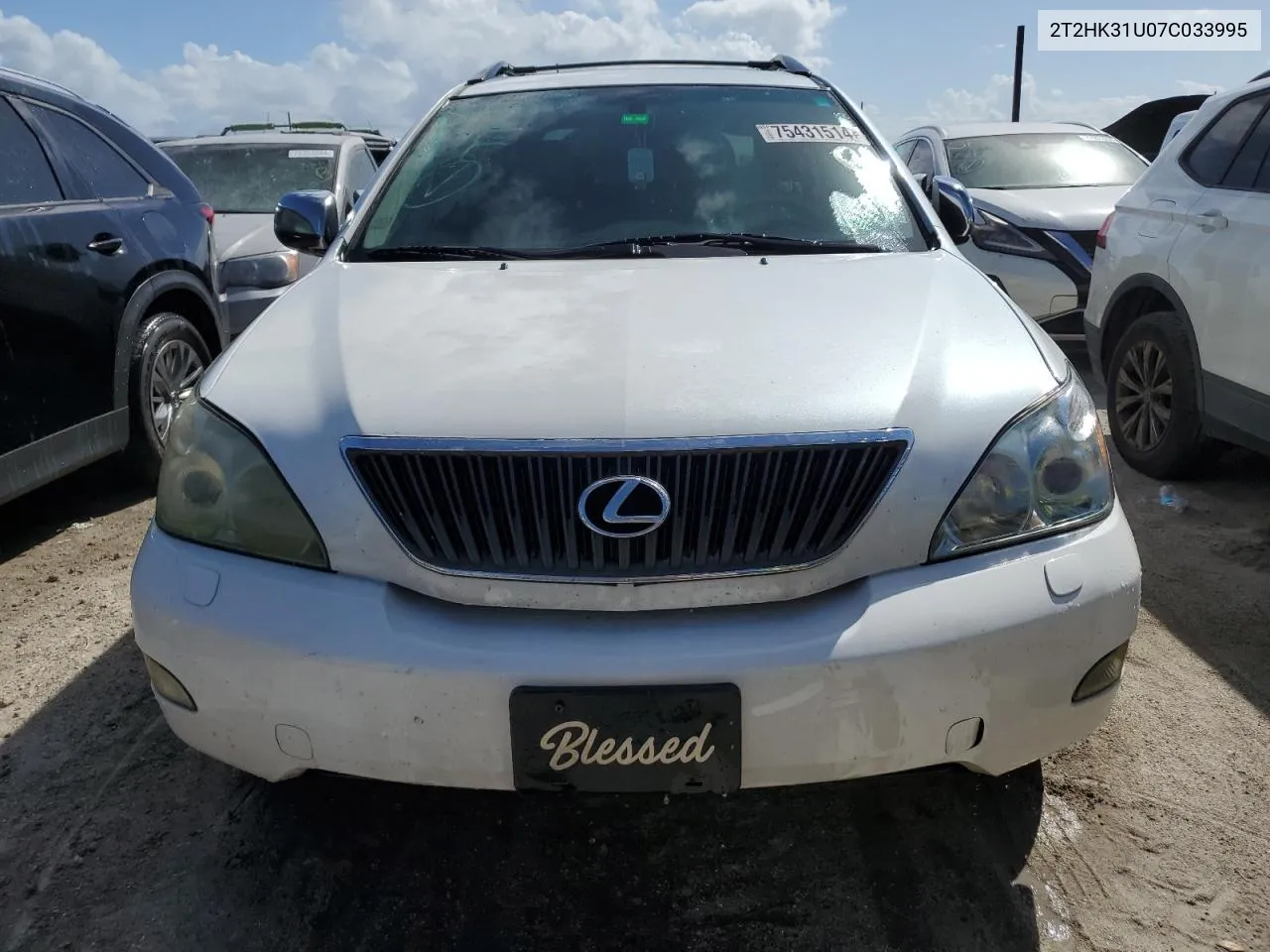 2007 Lexus Rx 350 VIN: 2T2HK31U07C033995 Lot: 75431514