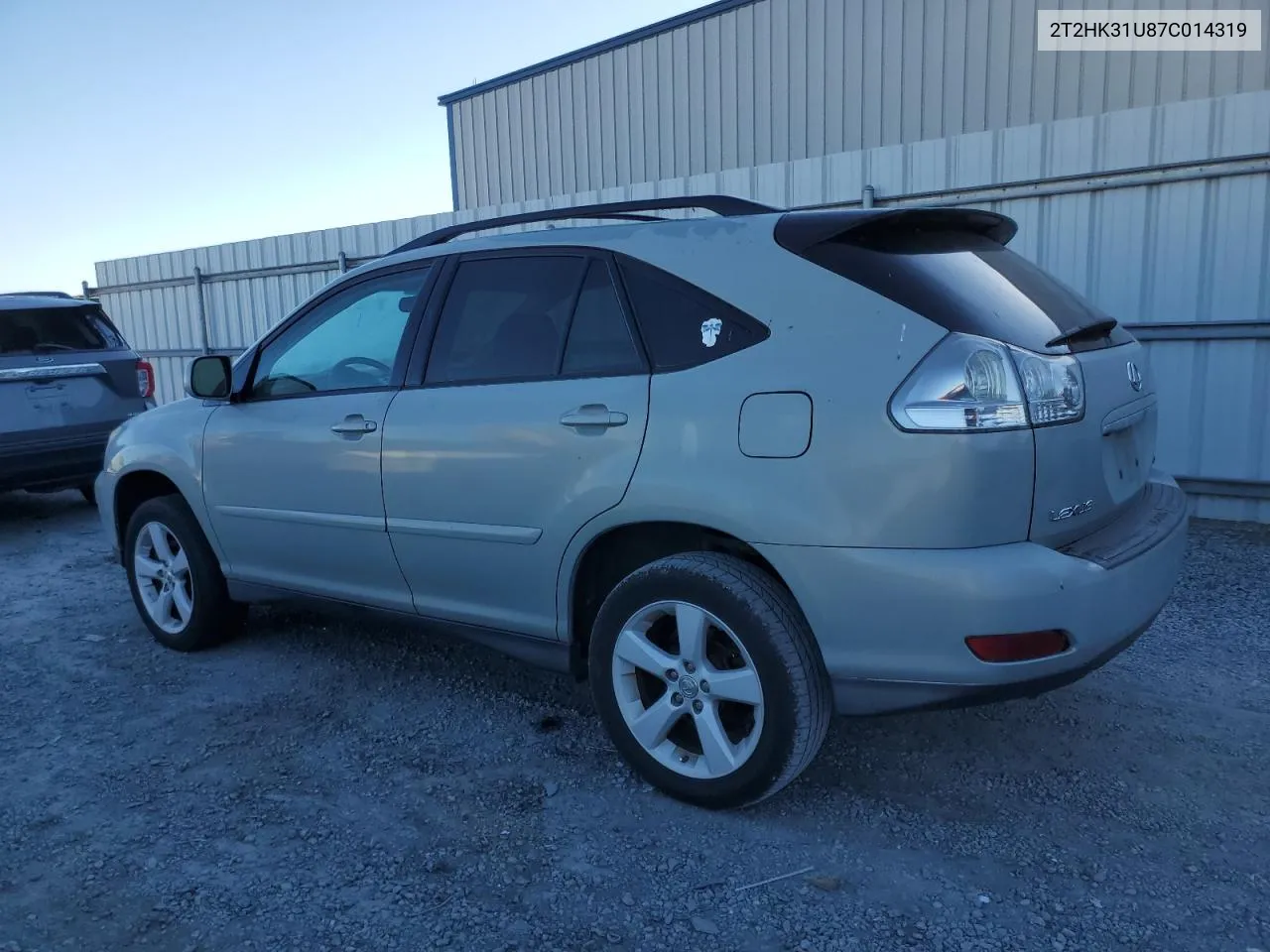 2007 Lexus Rx 350 VIN: 2T2HK31U87C014319 Lot: 75449604