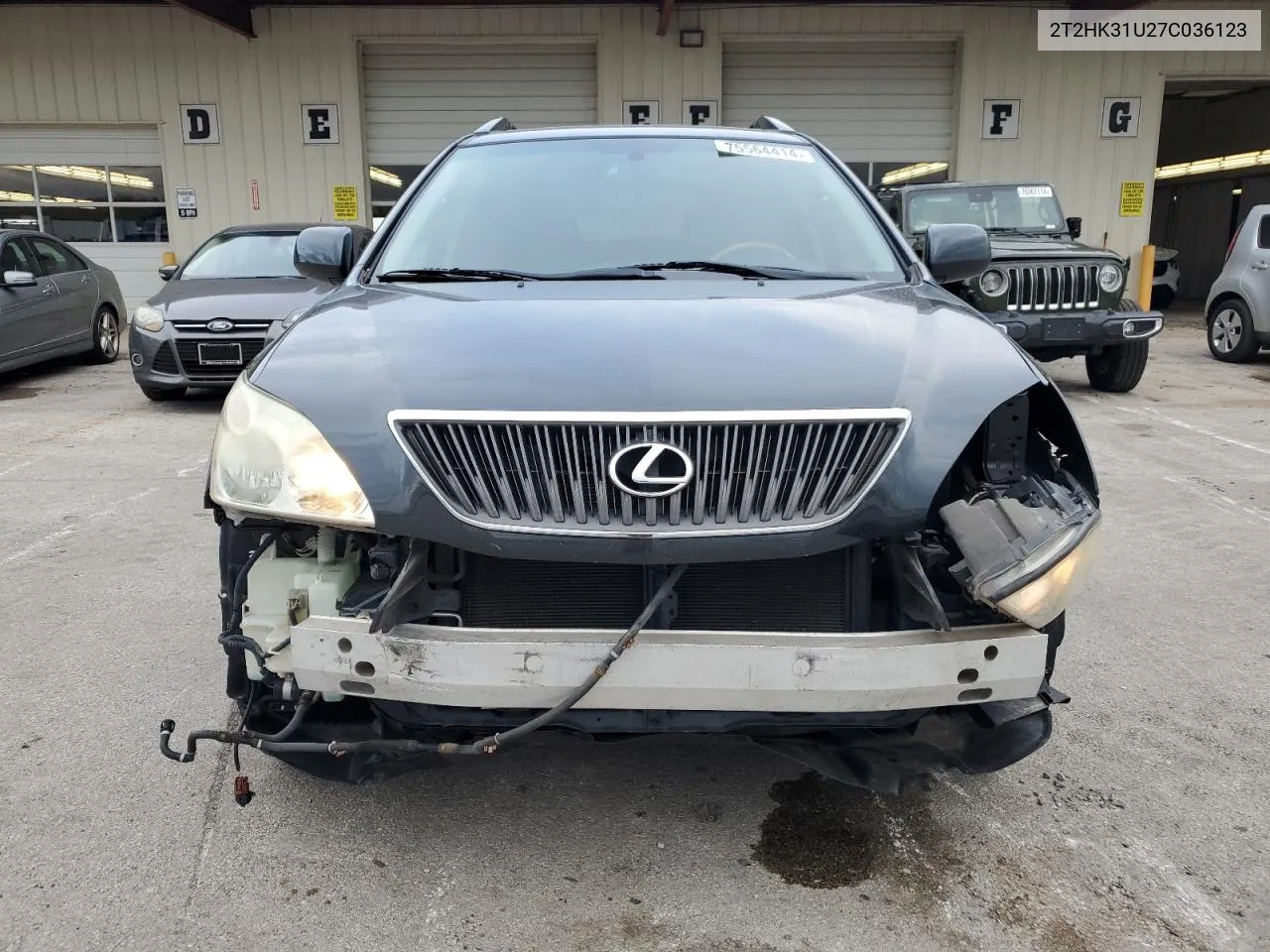 2007 Lexus Rx 350 VIN: 2T2HK31U27C036123 Lot: 75564414